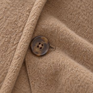 Bahan Wool Long Coat Camel