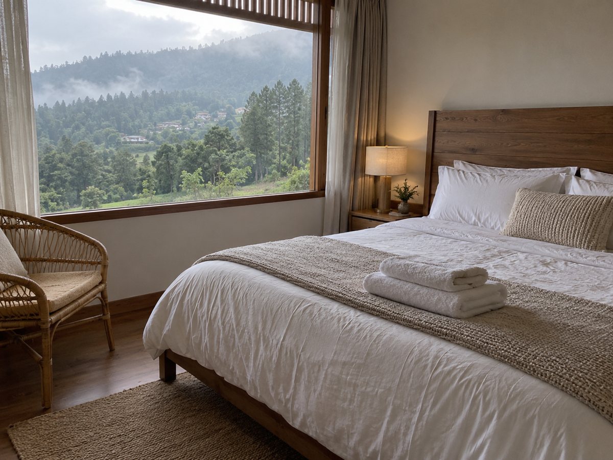 Kamar utama Villa Kabut
